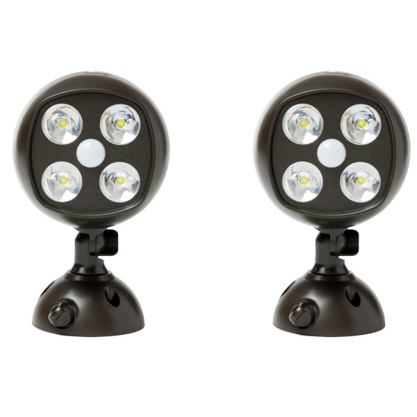 Mighty Power 4 Head LED Battery Powered Outdoor Security Flood Light